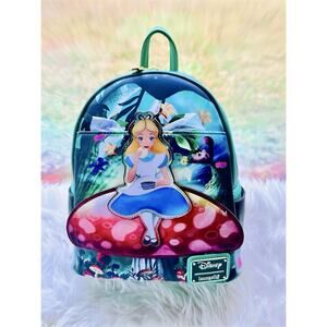 *NEW LE* Loungefly Disney Alice In Wonderland Fiction Collection Mini Backpack